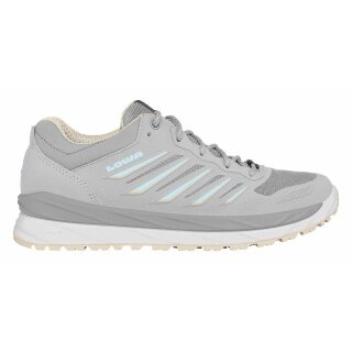 Lowa Everyday Travel Shoes Axos Low GTX (All-Terrain, waterproof) light grey/aquamarine Women