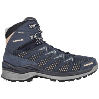 Lowa Hiking Travel Shoes Innox Pro Mid GTX (All-Terrain, Synthetic/Textile, Waterproof) 2025 Navy Blue/Dune Men's