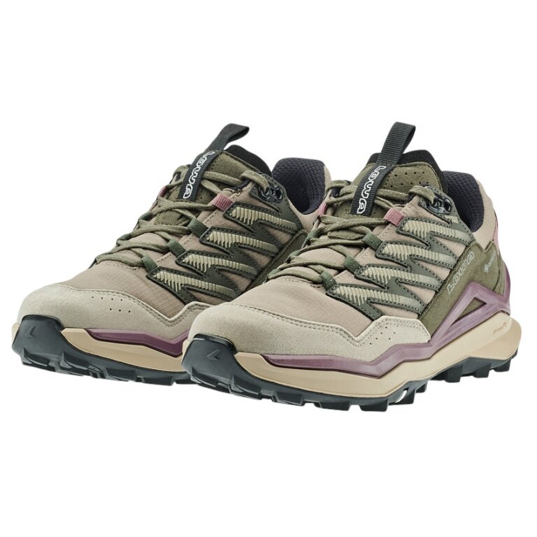 Lowa Maddox Pro GTX Low Hiking Shoes (Textile/Synthetic, waterproof) beige/pink ladies
