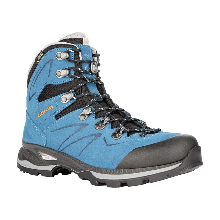 Lowa Hiking Shoes Badia GTX (Trekking, Suede/Textile, Waterproof) turquoise/orange Ladies