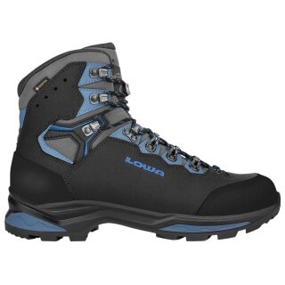 Lowa Camino Evo GTX Hiking Shoes (Trekking, Nubuck Leather, Waterproof) 2024 Black/Blue Men's