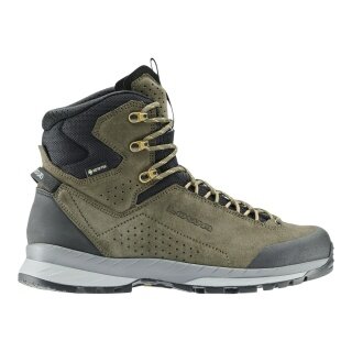 Lowa Delago GTX MID Hiking Shoes (Trekking, Suede, Waterproof) olive green/black Men's