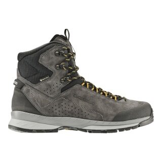Lowa Delago GTX MID Hiking Boots (Trekking, Suede, Waterproof) grey/black Men's