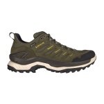 Lowa Innovo Low GTX Hiking Shoes (All-Terrain, Suede/Textile, Waterproof) Olive/Amber Green Men's