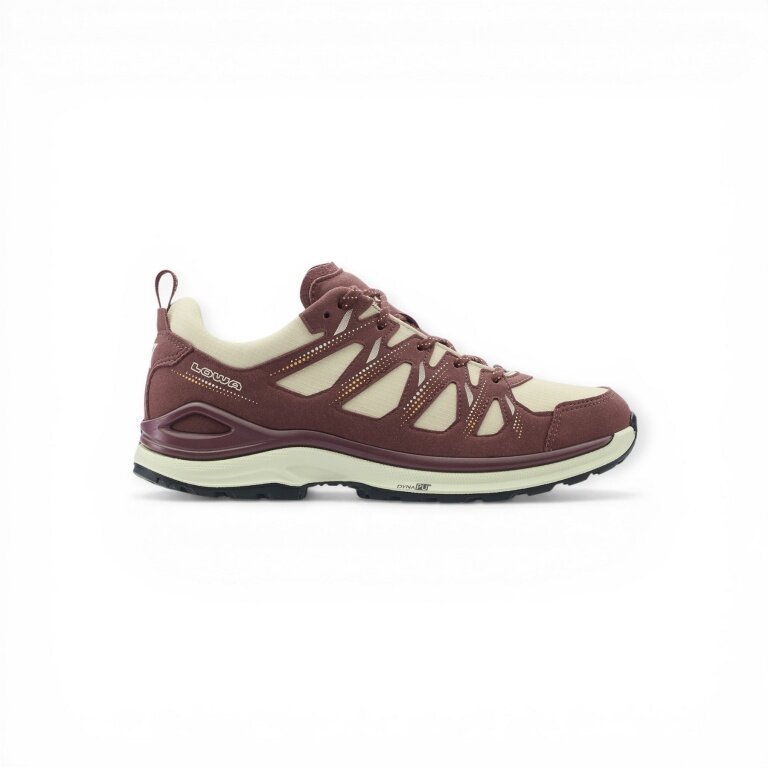 Lowa hiking shoes Innox Evo II GTX (All-Terrain, textile/microfiber, waterproof) burgundy/light beige ladies