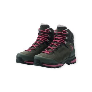 Lowa Lady Light Evo GTX Hiking Shoes (Trekking, Nubuck Leather, Waterproof) grey/pink Ladies