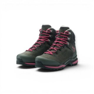 Lowa Lady Light Evo LL Walking Shoes (Trekking, Nubuck Leather) grey/pink Ladies