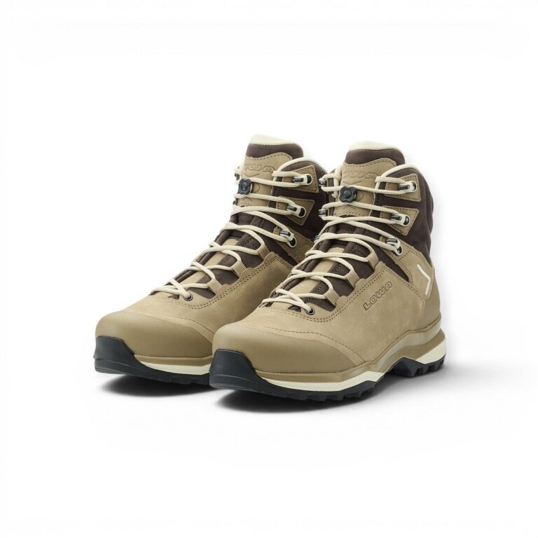 Lowa Lady Light Evo LL Walking Shoes (Trekking, Nubuck Leather) humus/brown Ladies