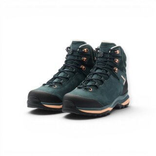 Lowa Lady Light Evo LL Hiking Shoes (Trekking, Nubuck Leather) navy blue/peach Ladies