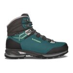 Lowa Hiking Shoes Lady Light GTX (Trekking, Nubuck leather, waterproof) petrol blue/mint green Women