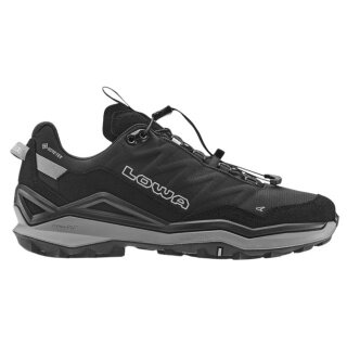 Lowa Maddox Pro Low GTX SL Hiking Shoes (Fast-Hiking, Textile/Synthetic, waterproof) black/grey men's