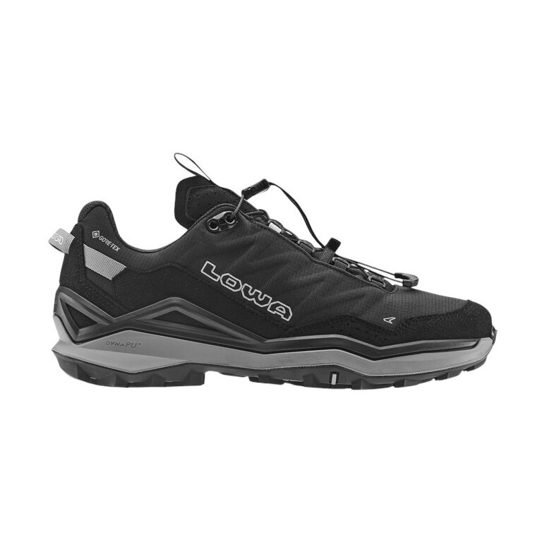 Lowa Maddox Pro Low GTX SL Hiking Shoes (Fast-Hiking, Textile/Synthetic, waterproof) black/grey men's