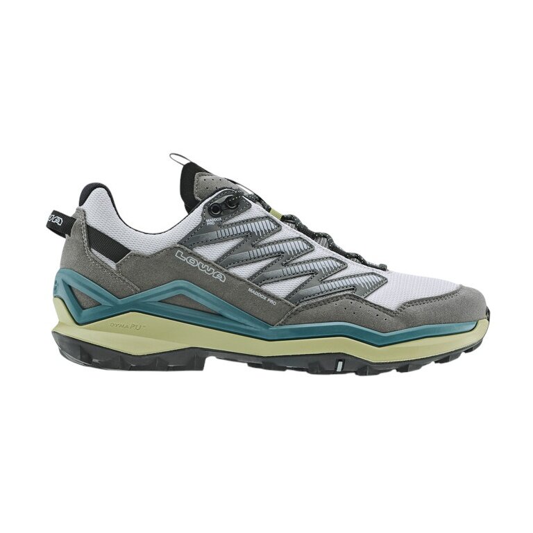Lowa Maddox Pro Low Hiking Shoes (Fast-Hiking, Textile/Synthetic) grey/farn Men's