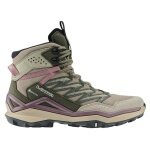 Lowa Maddox Mid GTX Hiking Shoes (All-Terrain, Textile/Synthetic, Waterproof) brown/old pink Ladies
