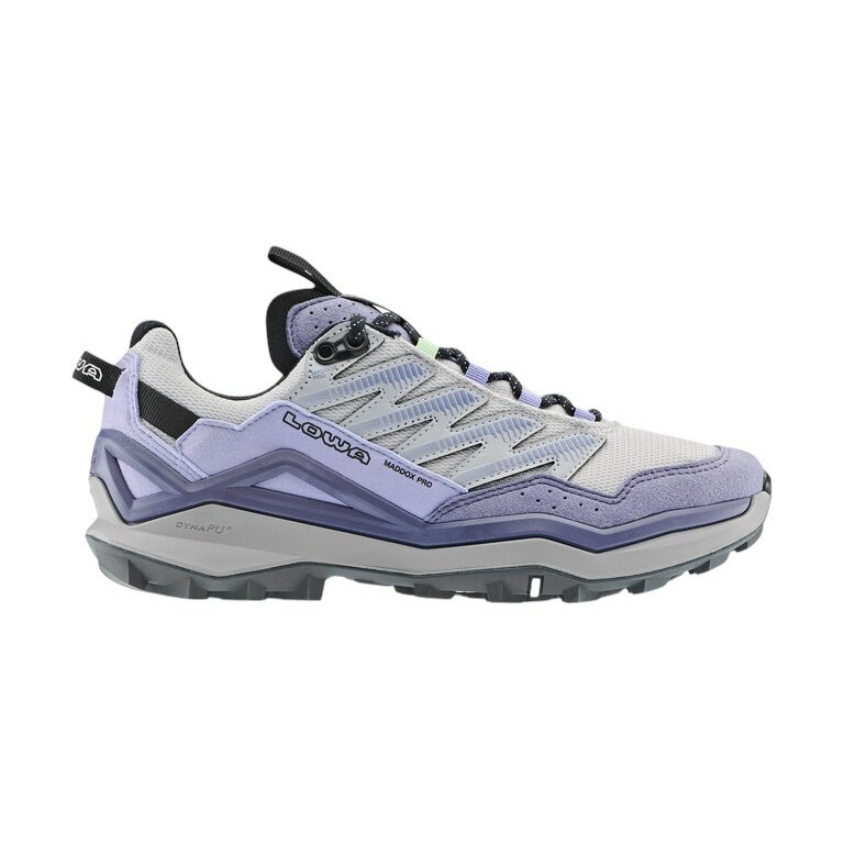 Lowa Maddox Pro Low Hiking Shoes (Fast-Hiking, Textile/Synthetic) grey/plum Ladies