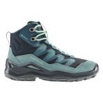 Lowa Maddox Pro Mid GTX Junior Hiking Shoes (Textile/Suede, waterproof) navy blue/blue children