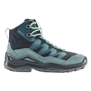 Lowa Maddox Pro Mid GTX Junior Hiking Shoes (Textile/Suede, waterproof) navy blue/blue children