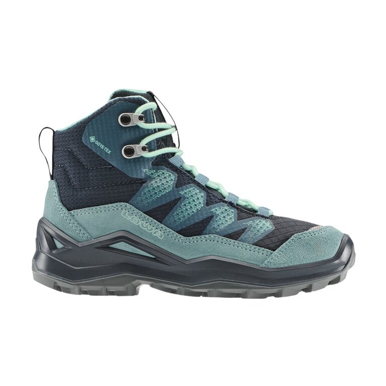 Lowa Maddox Pro Mid GTX Junior Hiking Shoes (Textile/Suede, waterproof) navy blue/blue children
