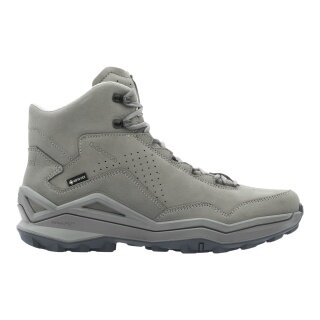 Lowa Maddox Pro LT GTX Mid Hiking Shoes (Fast-Hiking, Nubuck Leather, Waterproof) grey Men's