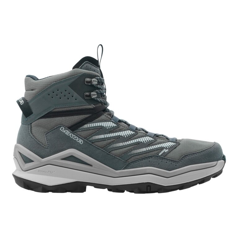 Lowa Maddox Pro LT GTX Mid Hiking Shoes (Fast-Hiking, Textile/Synthetic, waterproof) grey Men's