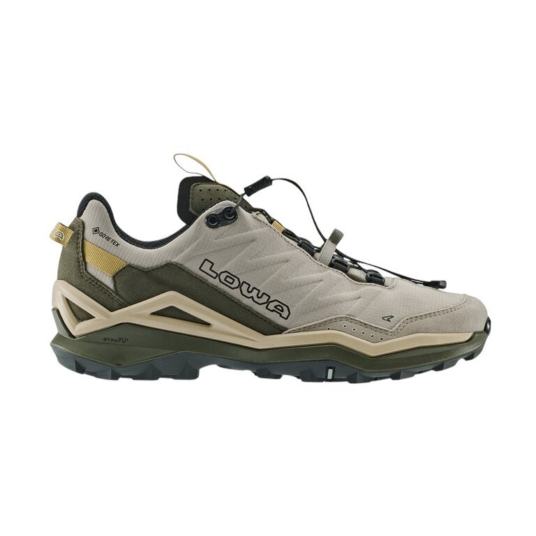 Lowa Maddox Pro Low GTX SL Hiking Shoes (Fast-Hiking, Textile/Synthetic, waterproof) desert beige/olive Men's