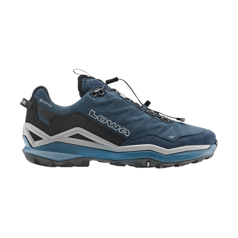 Lowa Maddox Pro Low GTX SL Walking Shoes (Fast-Hiking, Textile/Synthetic, waterproof) navy blue/marine blue men's