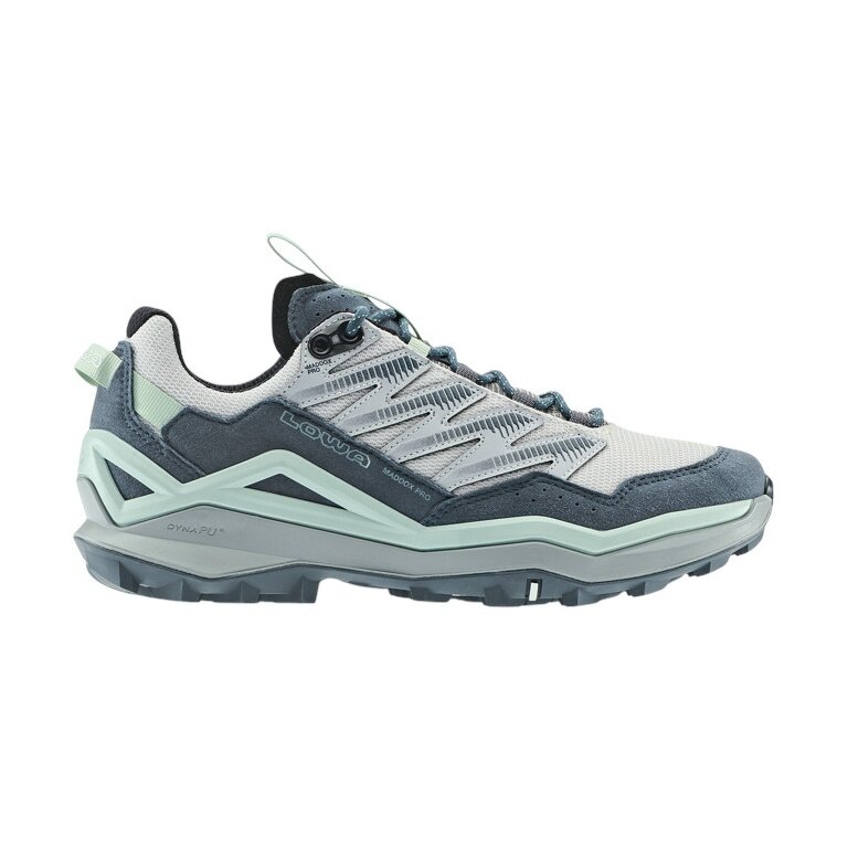 Lowa Maddox Pro Low Hiking Shoes (Fast-Hiking, Textile/Synthetic) slate grey/blue Ladies