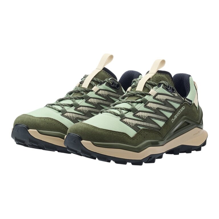 Lowa Maddox Pro GTX Low Hiking Shoes (Textile/Synthetic, waterproof) olive green/sage green ladies