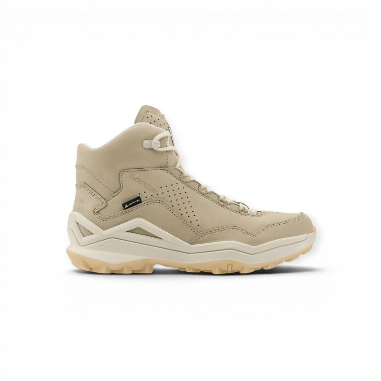 Lowa hiking boots Maddox Pro LT GTX MID (nubuck leather, waterproof) desert beige/champagne ladies