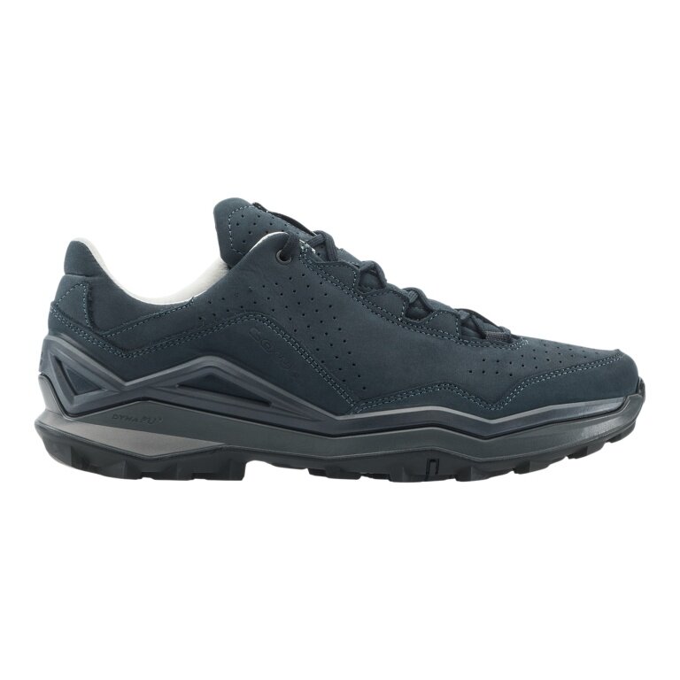 Lowa Maddox Pro LT LO Hiking Shoes (Fast-Hiking, Nubuck Leather) navy blue/grey Men's