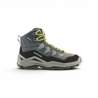 Lowa Maddox Pro Mid GTX Junior Hiking Shoes (Textile/Suede, waterproof) black/lime toddlers