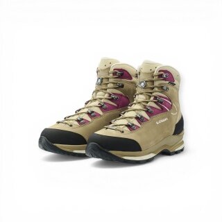 Lowa Hiking Shoes Mauria Evo GTX (Nubuck Leather) 2026 Beige/Burgundy Women