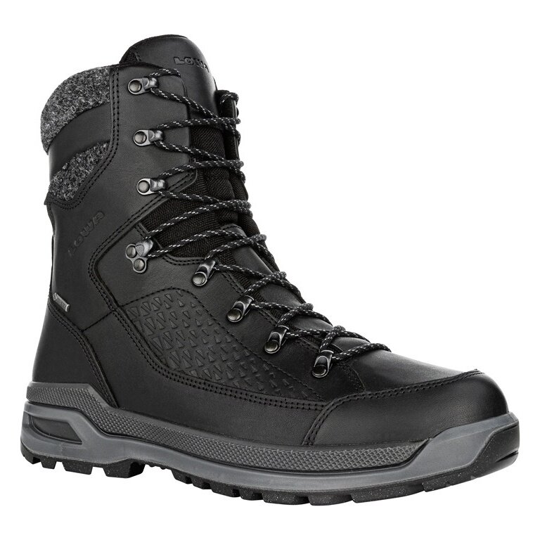 Lowa Renegade Evo Ice GTX Hiking Boots (Winter, Smooth Leather, Waterproof) 2024 Black Men's