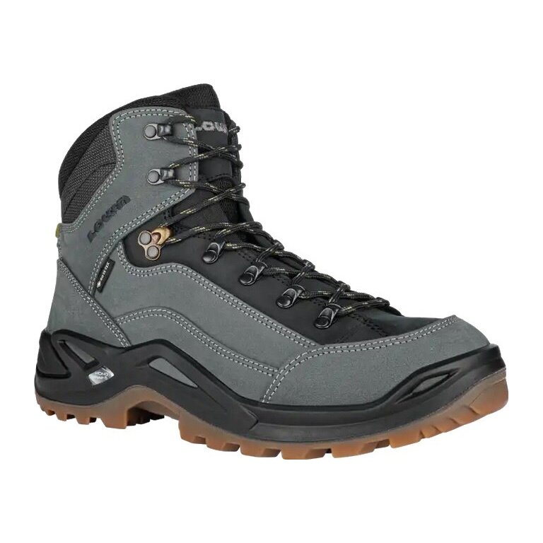 Lowa Hiking Boots Renegade Mid GTX (All-Terrain, Nubuck leather, waterproof) dark grey/black Men