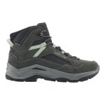 Lowa Ventierra QC GTX Hiking Shoes (Suede/Textile, waterproof) grey/smoke green ladies