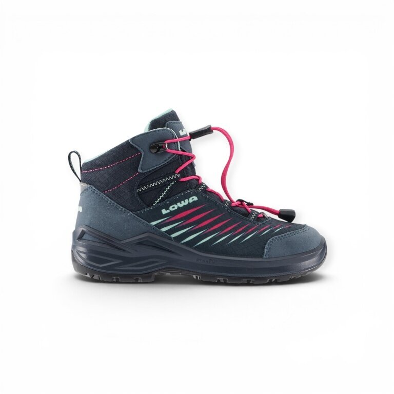 Lowa Hiking Shoes Zirrox II GTX MID Junior (Multifunctional, waterproof) navy blue/pink toddlers