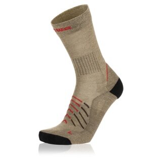 Lowa Hiking Sock Crew Renegade (Merino Wool/Polyamide) stone brown - 1 pair