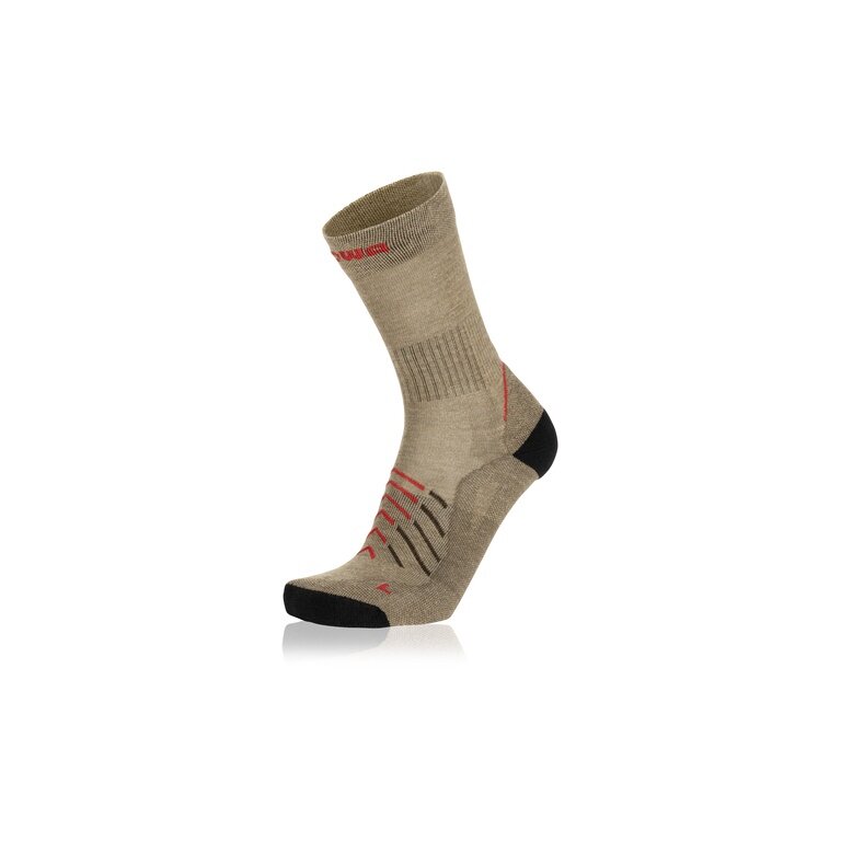 Lowa Hiking Sock Crew Renegade (Merino Wool/Polyamide) stone brown - 1 pair