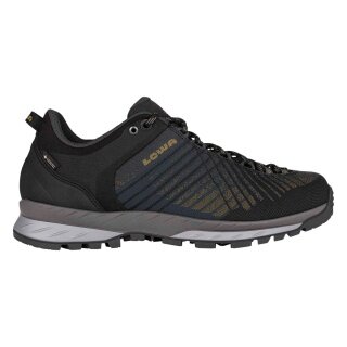 Lowa Carezza GTX Low Walking Shoes 2024 (Synthetic, Trekking, Waterproof) Anthracite/Bronze Men's