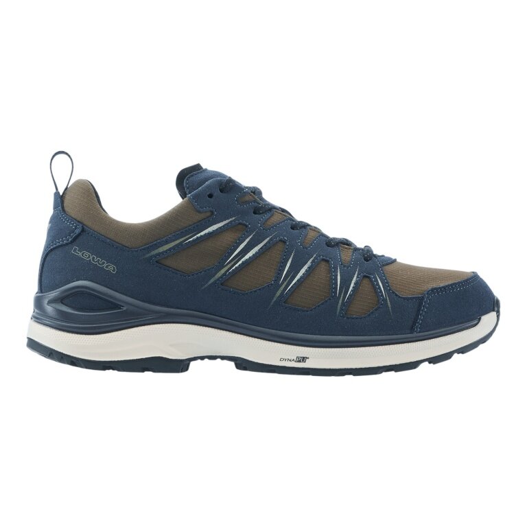 Lowa Innox Evo II GTX Walking Shoes (Multifunctional, waterproof) navy blue/olive green men's