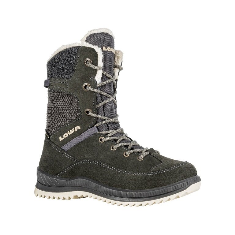 Lowa Winter Boots Bianca High GTX (Suede/Textile, waterproof) 2024 anthracite grey/champagne girls