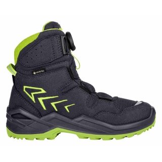 Lowa Winter Boots Firo GTX HI (Textile/Synthetic, waterproof) navy blue/lime children