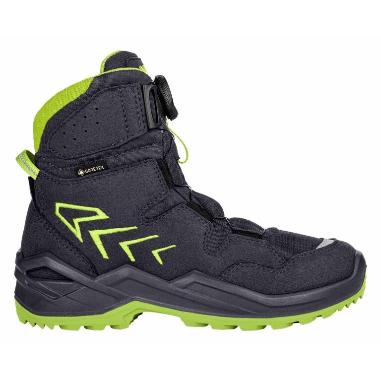 Lowa Winter Boots Firo GTX HI (Textile/Synthetic, waterproof) navy blue/lime children