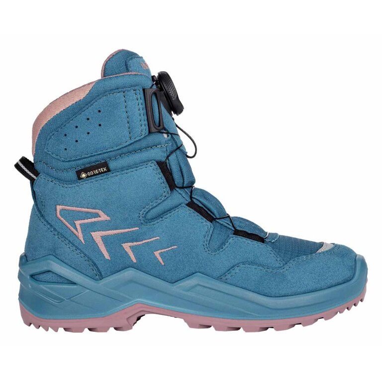 Lowa Winter Boots Firo GTX HI (Textile/Synthetic, waterproof) turquoise/pink children