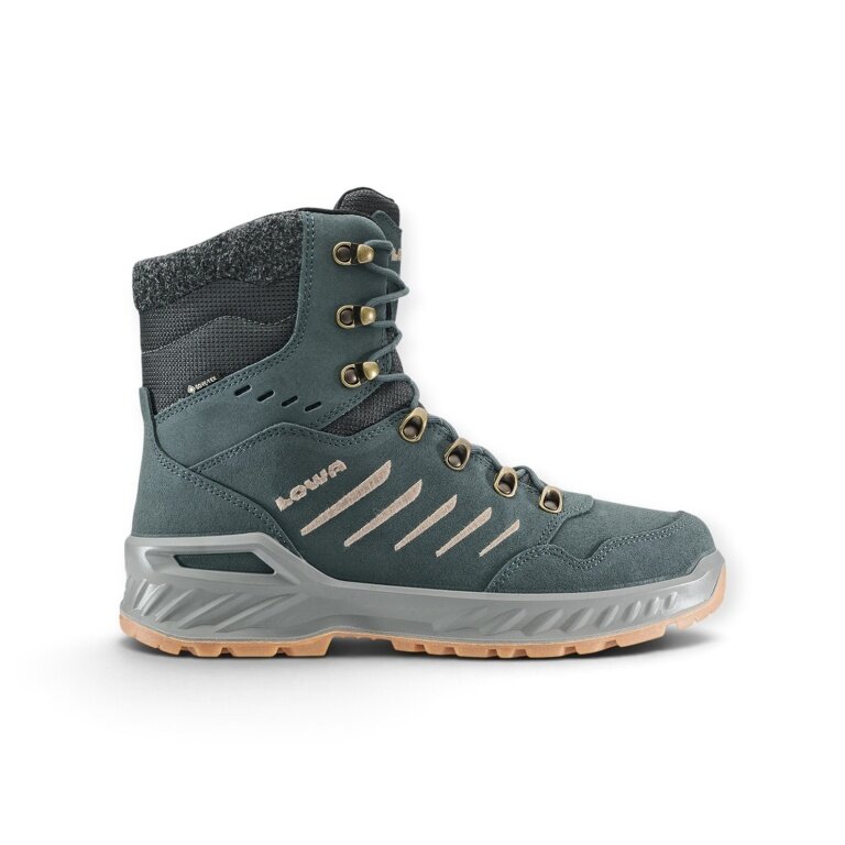 Lowa winter boots Nabucco GTX (suede/textile, waterproof) 2026 steel blue/beige men's