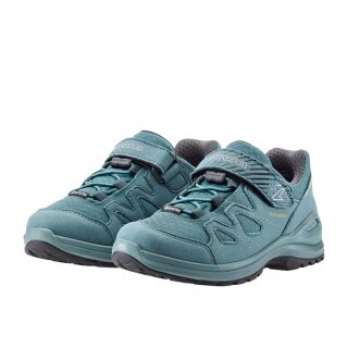 Lowa Innox II Evo GTX Low Hiking Shoes (Synthetic/Textile, waterproof) dark petrol/fern Children