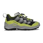 Lowa Maddox Pro Low GTX Junior Hiking Shoes (Textile/Suede, waterproof) black/lime children