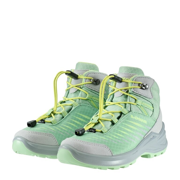 Lowa Hiking Shoes Zirrox II GTX MID Junior (Multifunctional, waterproof) smoke green/mint toddlers