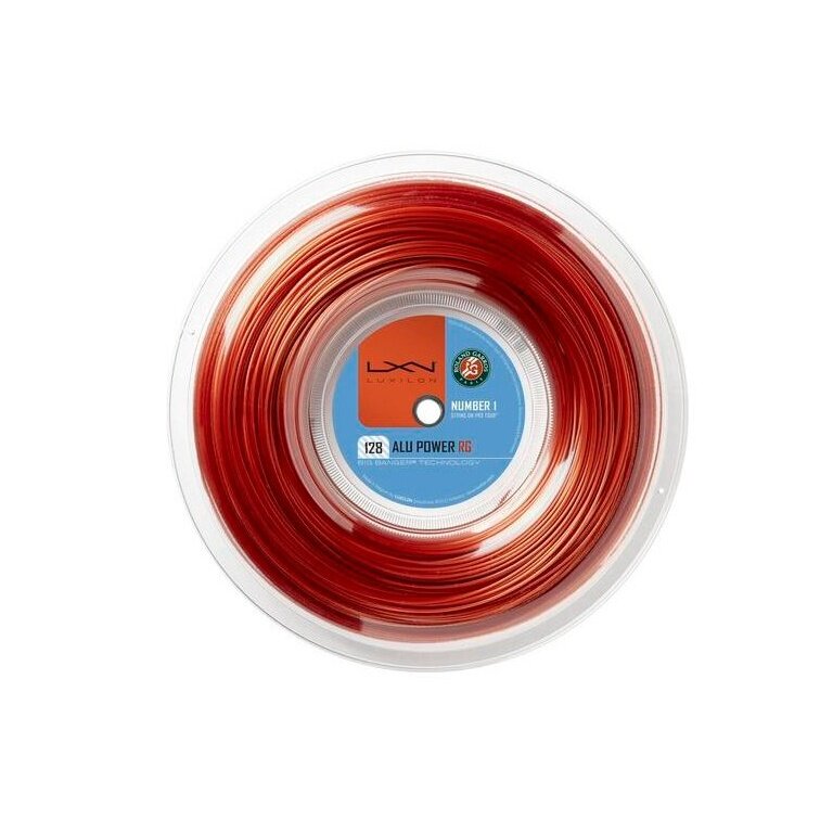 Luxilon Tennis String Alu Power Roland Garros 1.28 (Durability + Power) bronze brown 200m reel