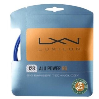 Luxilon Tennis String Alu Power Roland Garros 1.28 (Durability + Power) blue 12m set
